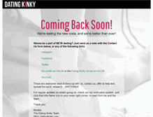 Tablet Screenshot of datingkinky.com